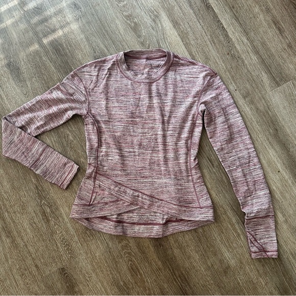 Lululemon Close to Crossing Long Sleeve Rulu Space Dye Camo Plumful Smoky Blush - Picture 5 of 13